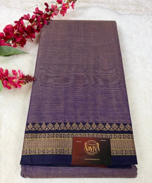 Narayanpet Handloom Cotton Saree with Traditional Border