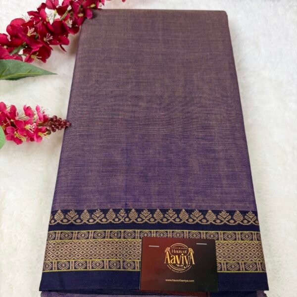 Narayanpet Handloom Cotton Saree with Traditional Border