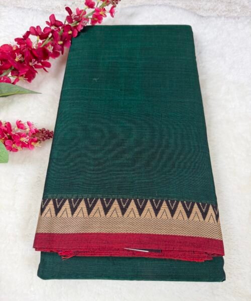 Narayanpet Handloom Cotton Saree with Traditional Border