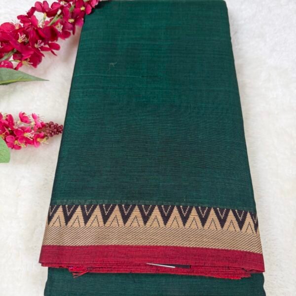 Narayanpet Handloom Cotton Saree with Traditional Border