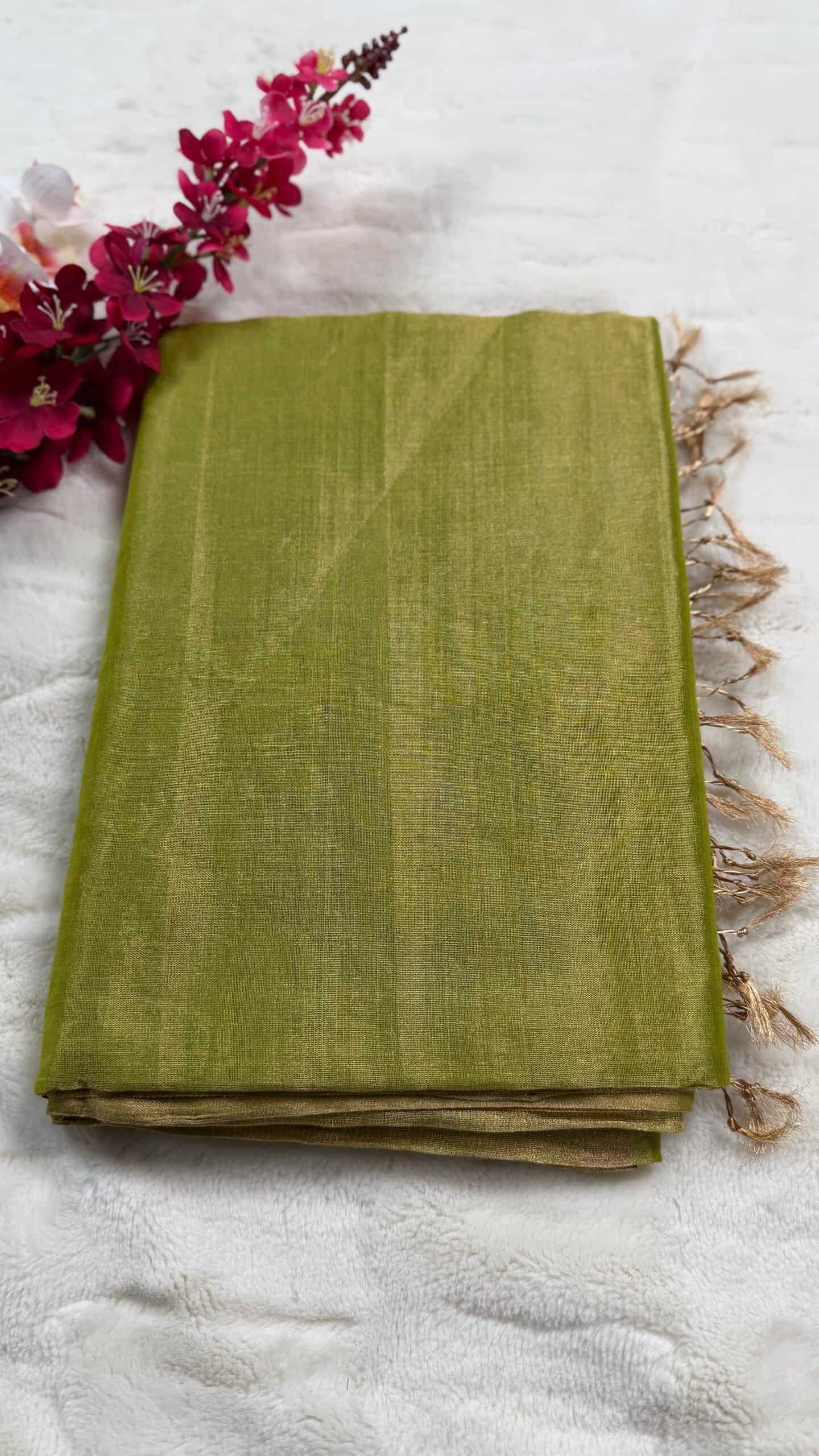 Maheshwari  Full Tissue Silk Cotton Saree