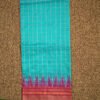 Ikkat Bone checks Silk Saree