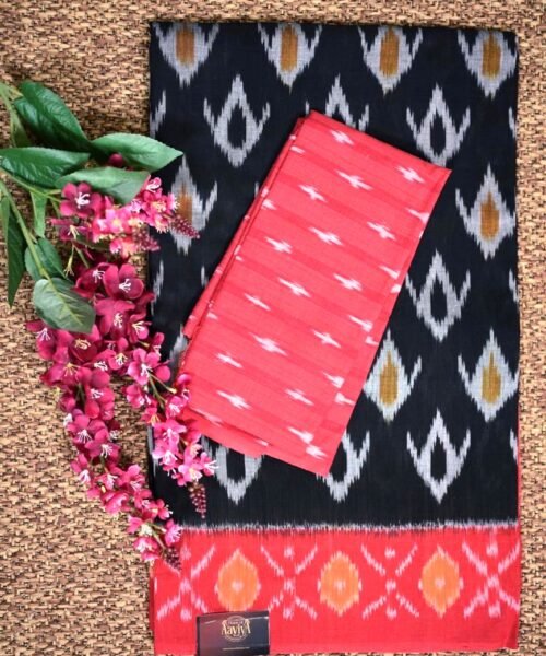 Ikkat Pochampally Mercerized Cotton Saree