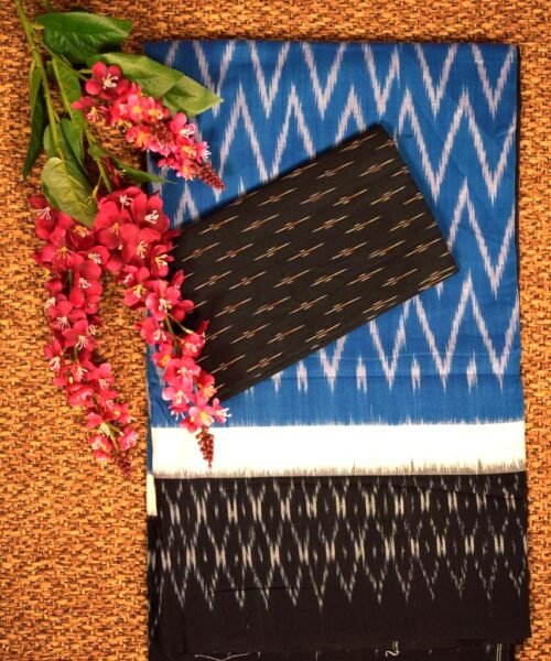 Ikkat Pochampally Mercerized Cotton Saree