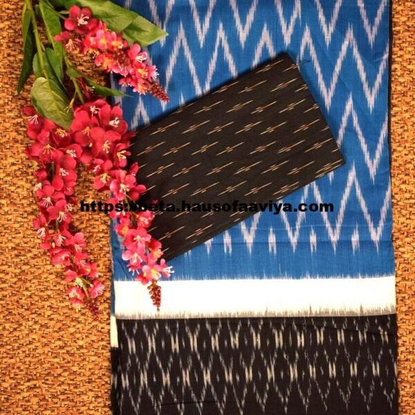 Ikkat Pochampally Mercerized Cotton Saree