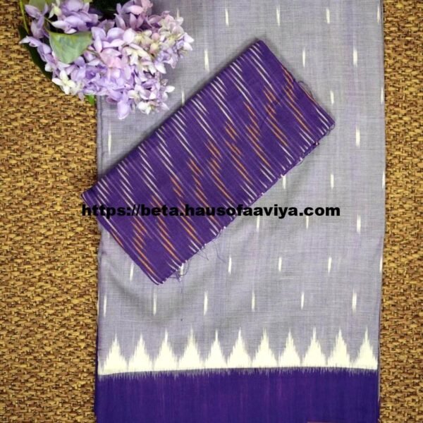 Ikkat Pochampally Mercerized Cotton Saree