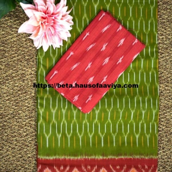 Ikkat Pochampally Mercerized Cotton Saree